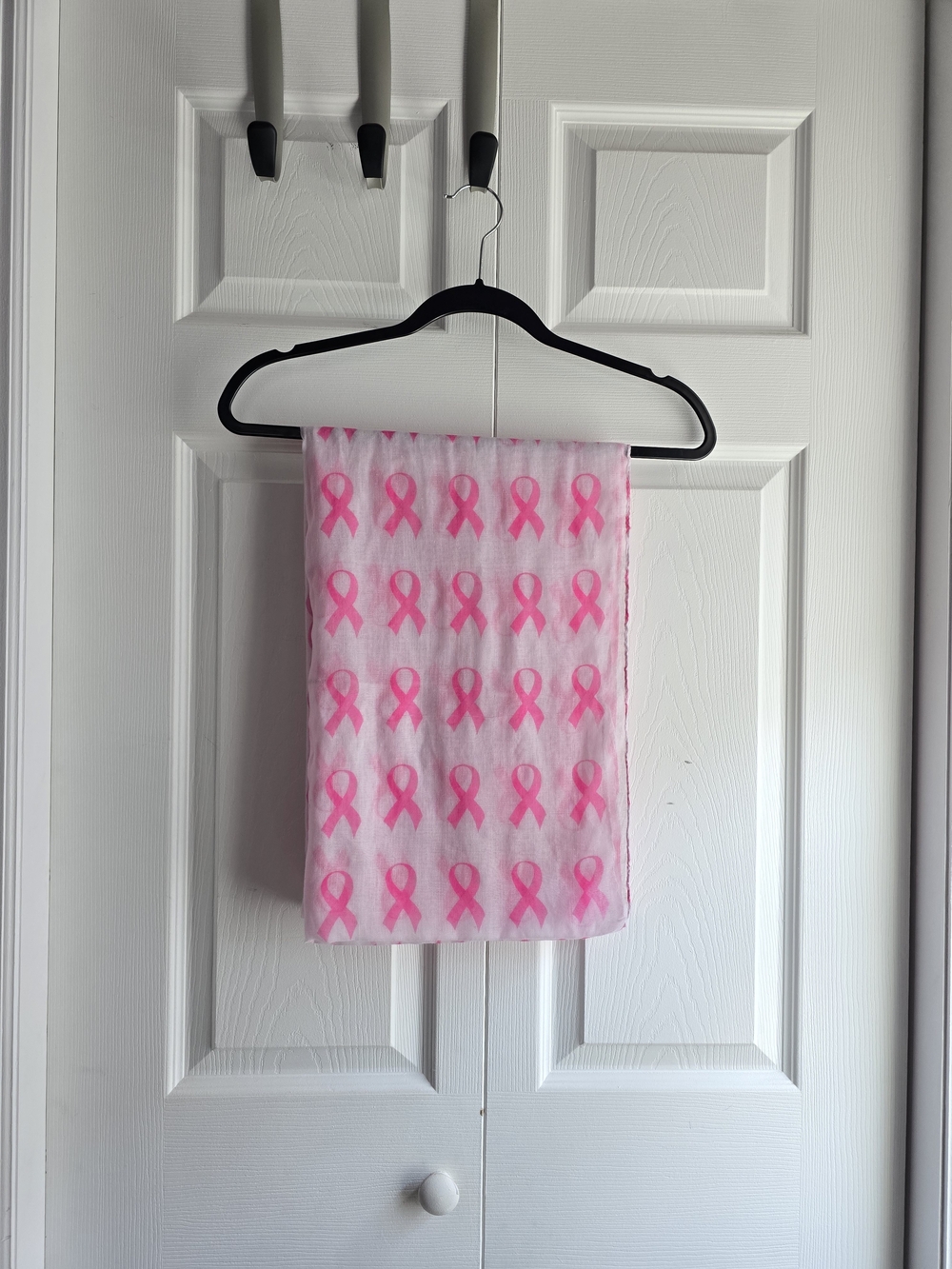 Pink Breast Cancer Awareness Print Infinity Scarf OS